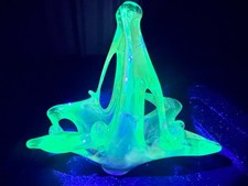 Murano hand blown glass basket
