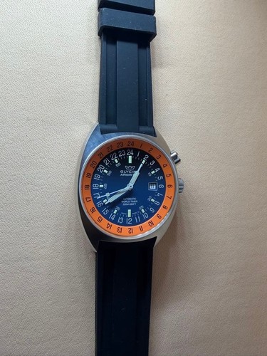 Glycine Airman SST06 Automatic Navy Dial Analog Men's Watch