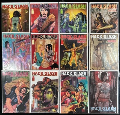 Hack Slash Resurrection 1-12 Image Comics Complete Series Set Lot Run Tim Seeley