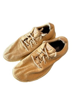 Allbirds Wool Runner Yellow Wool Comfort Sneakers Womens Size 9 Lace Up Flat