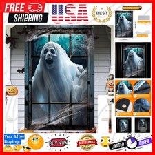 Halloween Scary Window Decorations, Large Spooky Ghost Haunted House Window D...