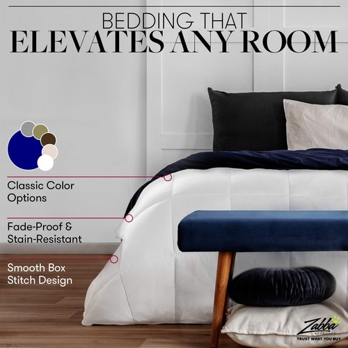 Beckham Luxury Linens King/California King Size Comforter - 1600 Series Down ... - Picture 5 of 8