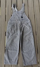 VINTAGE 70 SEARS TRADEWEAR TRI BLEND HICKORY STRIPED OVERALLS 40X32 UNION MADE