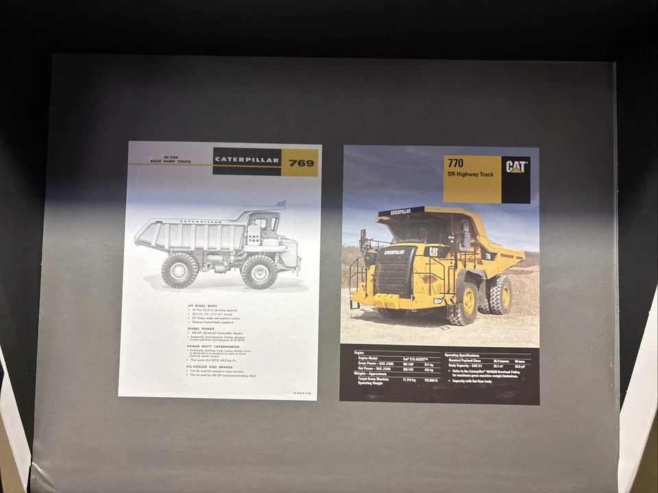 DieCast Masters 85562 1:50 Caterpillar 769 & Caterpillar 770 Off Highway Truck - Image 4 of 4