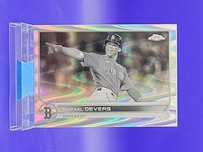 Rafael Devers 2022 Topps Chrome Black & White RayWave Refractor SP 🔥 Red Sox