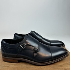 New Mens Stacy Adams Bayne Slip On Leather Black Shoes Dress Shoes Size 12 D