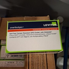 Leviton 20A 125V Tamper-Resistant GFCI Duplex Outlet White 10-Pack GFTR2-W