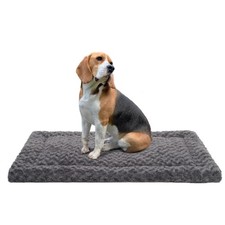 Ultra Soft Washable Dog Bed Mat - Comfy Fluffy Pet Crate Pad for All Sizes 36"x2