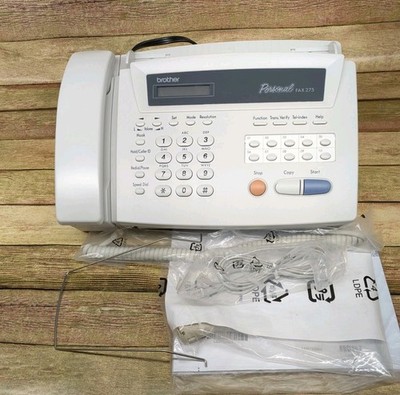 Open Box Brother Personal FAX-275 Fax & Telephone New Open Box 110V USA Lot A