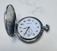 Vintage Caravelle Pocket Watch   Ornate Engraved Case   Swiss Made   Mechanical
