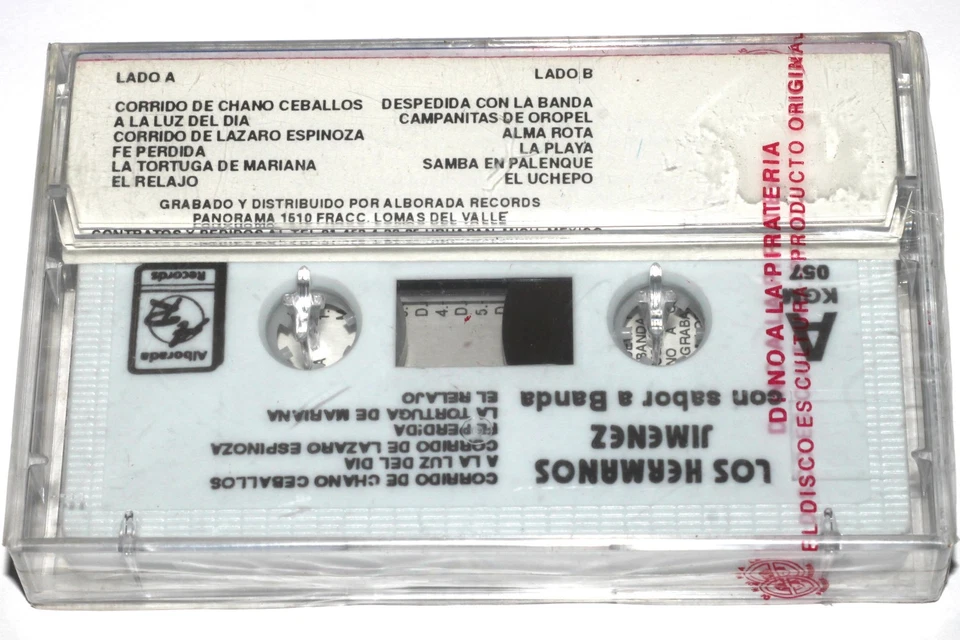 Los Hermanos Jimenez - Con Sabor a Banda (Cassette Tape Mexico 1993) NEW SEALED - Image 2 of 4