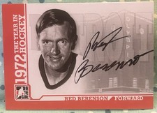 RED BERENSON 2009 In The Game 1972 The Year In Hockey Autograph Red Wings Habs