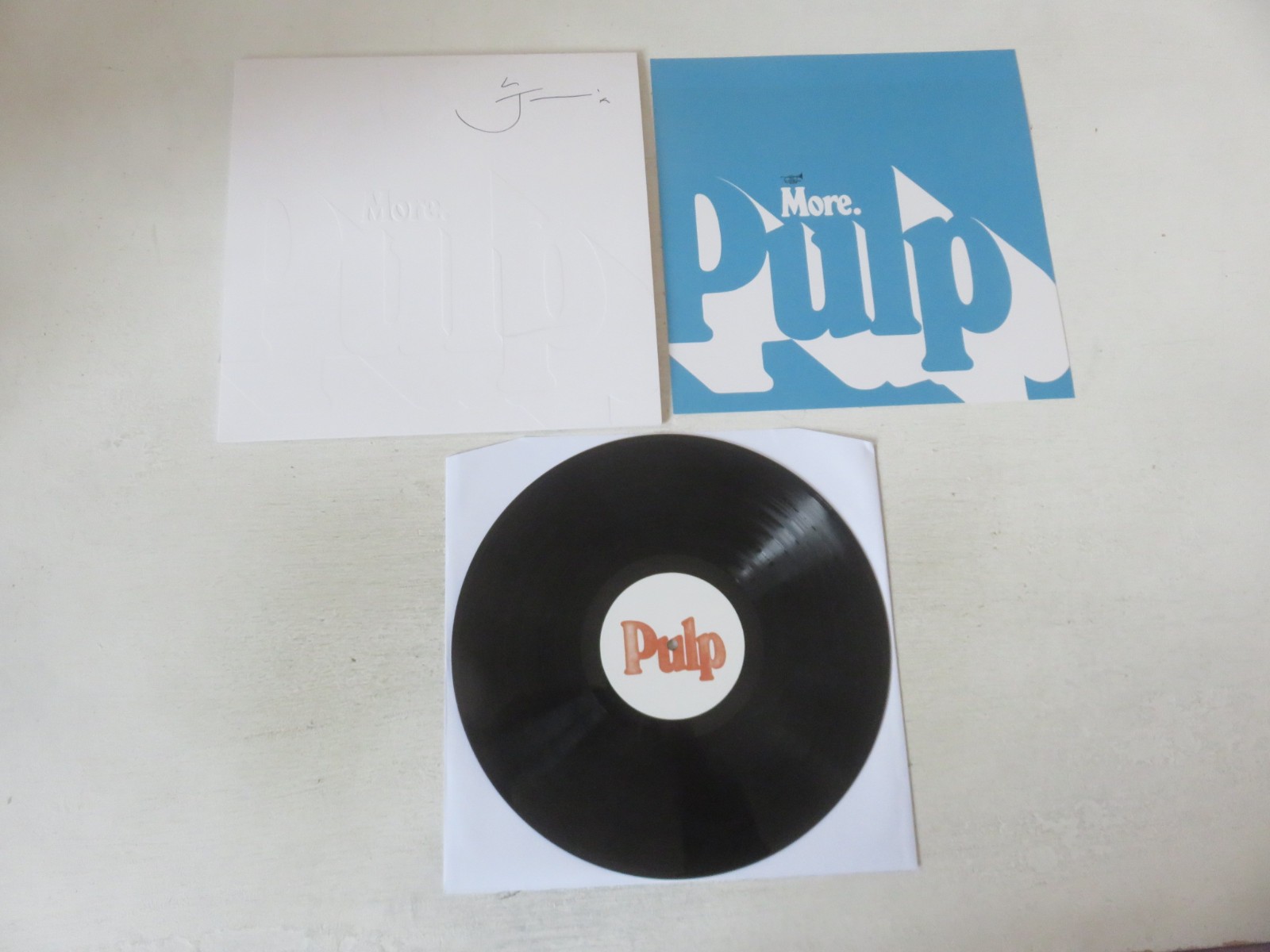 PULP More JARVIS SIGNED EMBOSSED & NUMBERED FIRST EDITION VINYL LP RT0541LPWLE