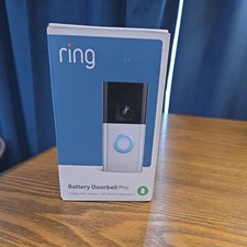 Ring - Battery Doorbell Pro - 1536p HD  Video - 3D Motion Detection - Brand New