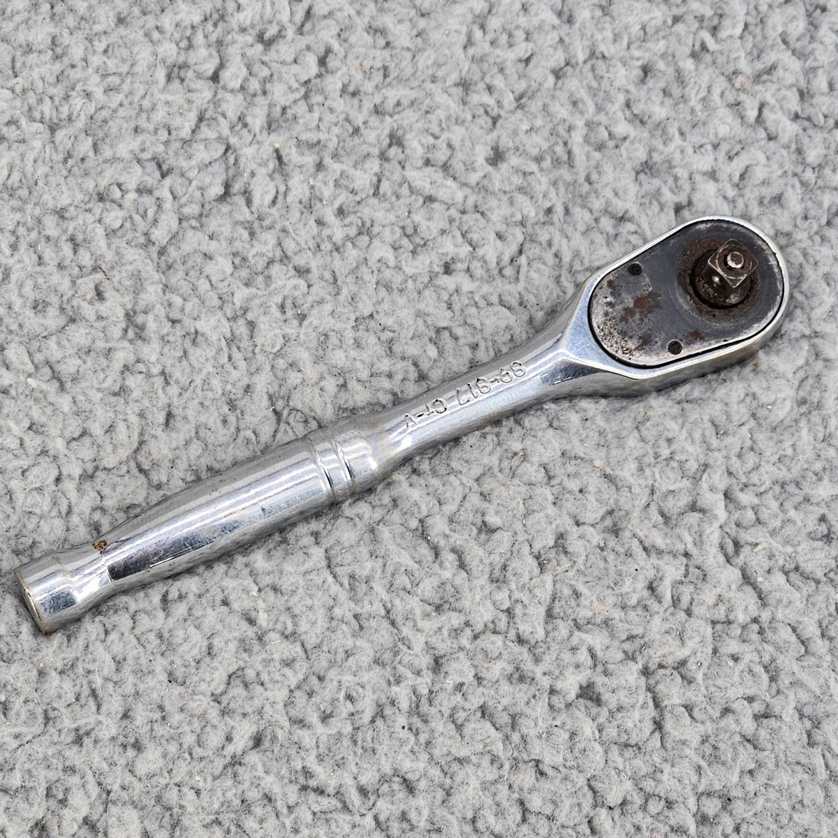 Stanley 89-817 Cr-V 1/4” Drive Ratchet With Quick Release Vintage