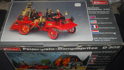 Wilesco D305 Steam Fire Engine Live Steam Fire Truck. Original Box 1992