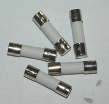 (5) 10A T10A 250V 5X20mm (3/16" x 3/4") SLOW BLOW Ceramic Fuses ~ USA Shipping