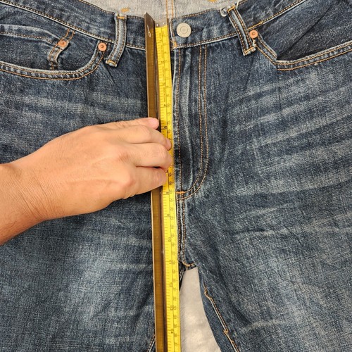 Gap Jeans Mens W36 L32 Blue SLIM Straight 1969 Denim ZIP Fly - Picture 4 of 14