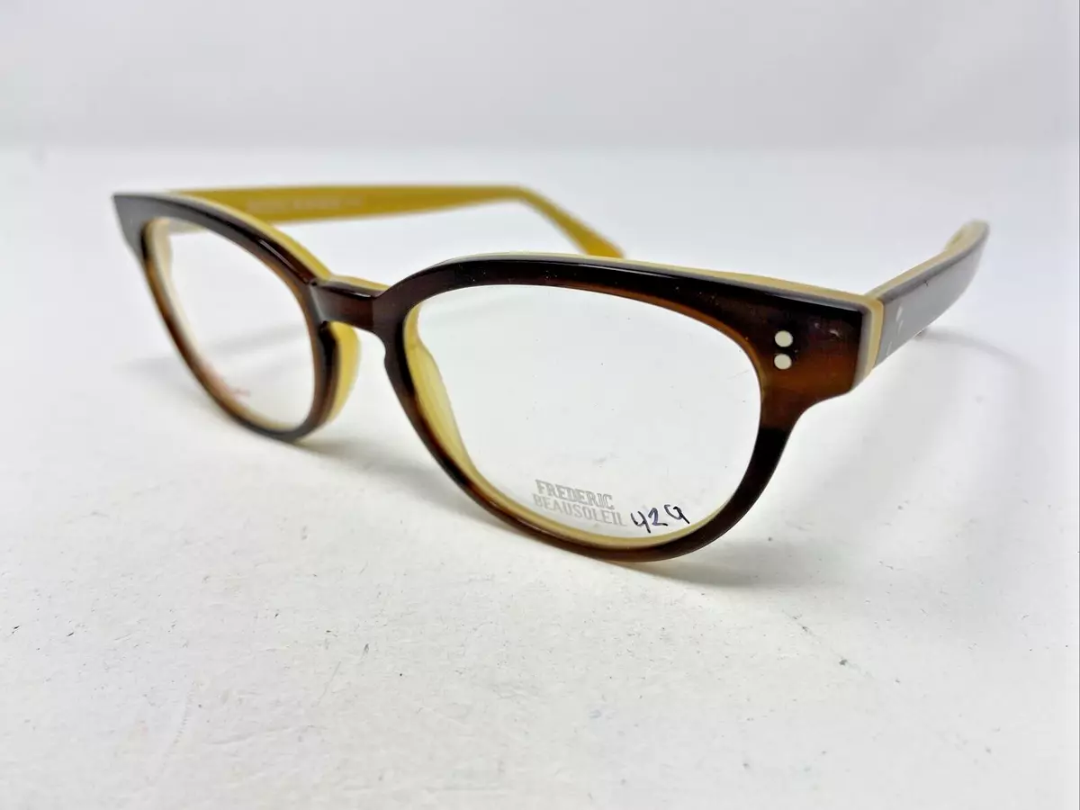 Frederic Beausoleil Paris 0 542 039 49 18 135 Brown Eyeglasses