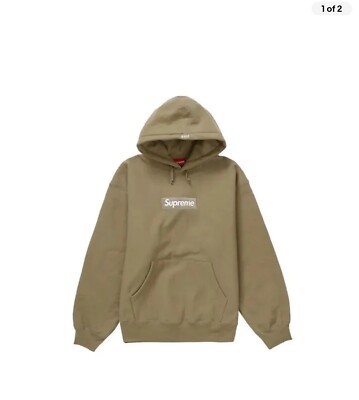 Supreme Box Logo FW23 BOGO Hoodie Dark Sand Small FAST SHIPPING