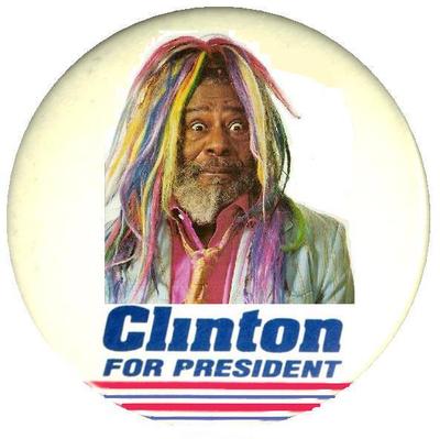 (George) Clinton for President # 10 - 8 x 10 T-shirt iron-on transfer