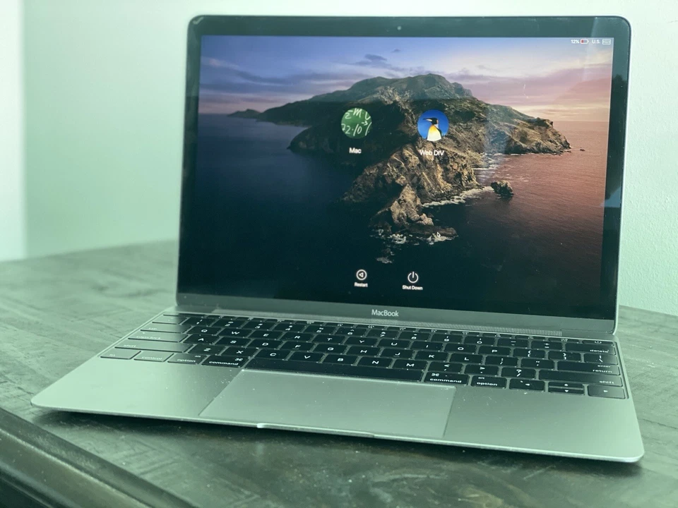 Apple MacBook 12 inch Laptop Space Gray - Image 4 of 4