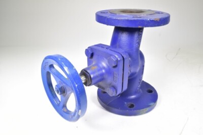KSB 65019301, BOAH-W, Flanschen-Absperrventil DN50 PN16 mit blauem Handrad