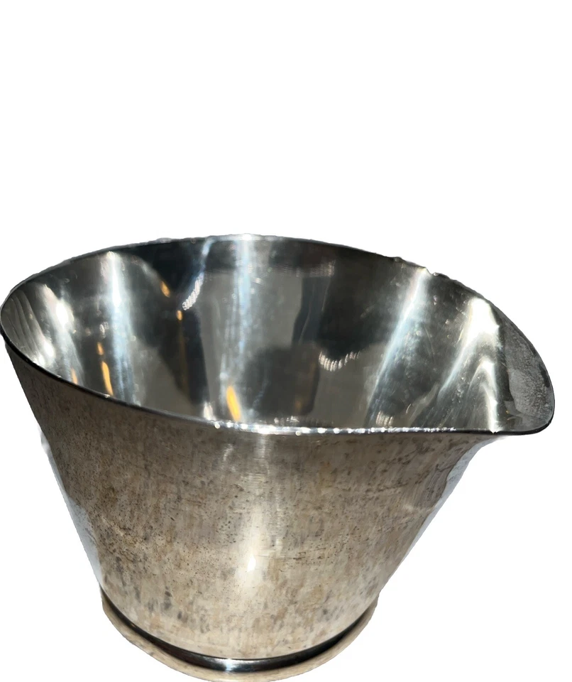 Barco de salsa esterlina/calentador de brandy mango de ébano hecho por Allan Adler 258,7 gr Foto 3 de 4