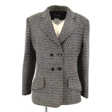 Chanel Single Breasted Jacket Black 98P #38 161059