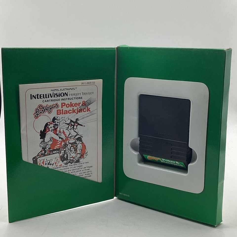 1980 Intellivision Las Vegas Poker & Blackjack Video Game + Original Box Mattel - Image 3 of 4