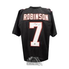 Bijan Robinson Autographed Atlanta Custom Black Football Jersey - BAS