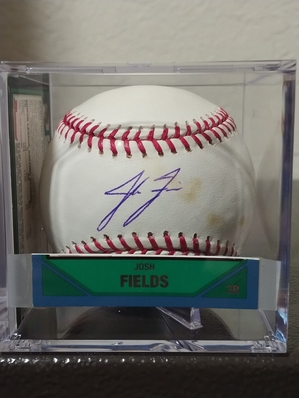 Jeremy Hermida Autographed Signed Florida Marlins JOSH FIELDS OML Baseball (Hollywood Collectibles Certified) W / Display 