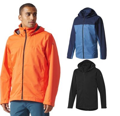 men's adidas wandertag climaproof hooded rain jacket