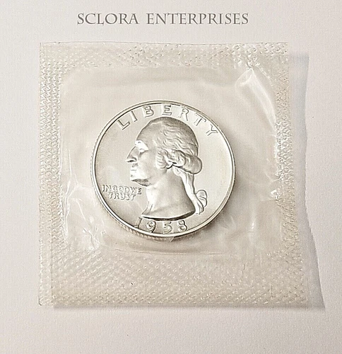 1958 P WASHINGTON QUARTER *UNCIRCULATED*  *90% SILVER GEM PROOF*