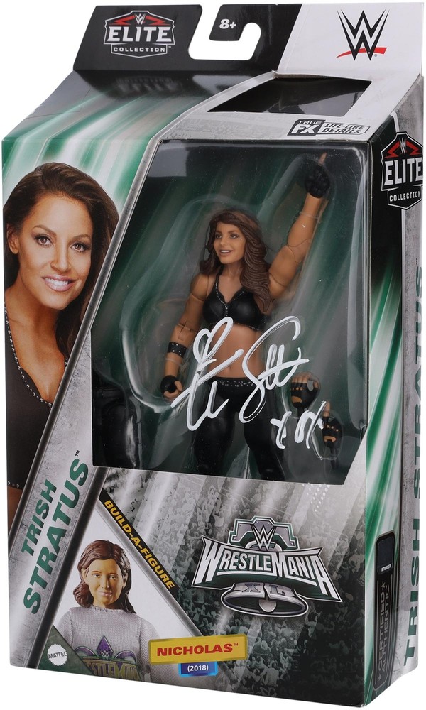 Trish Stratus WWE Signed Mattel WrestleMania 40 Elite Collection Action Figure