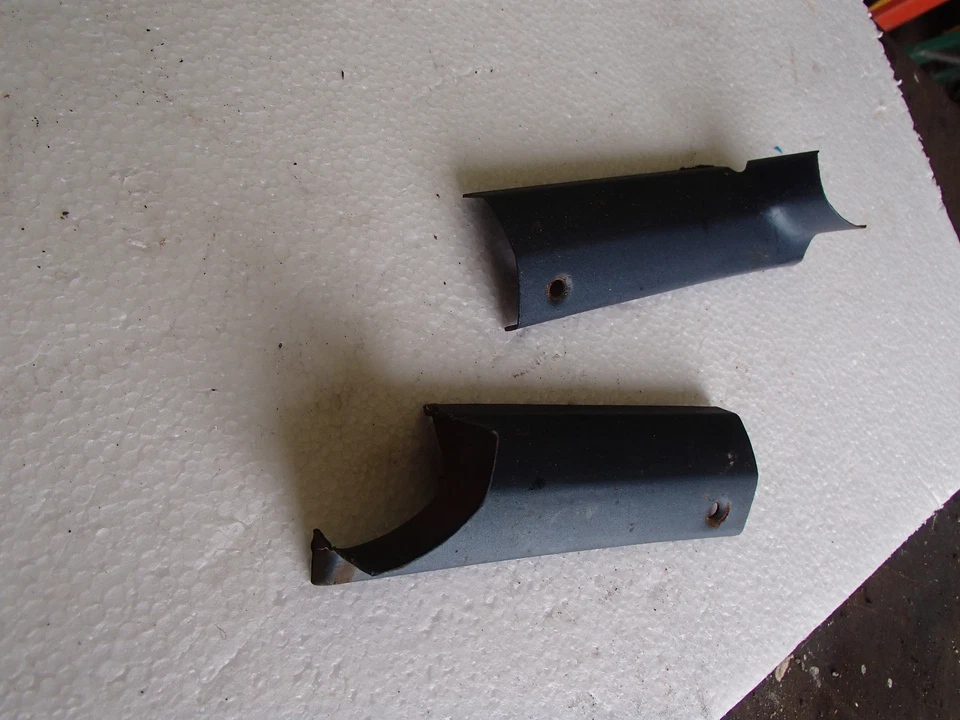 1968 Buick Electra Oldsmobile 98 Rear Window Lower Inside Corner Trim Moldings - Image 3 of 4