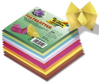 Folia 8915 FaltbläTter 15 X 15 Cm - 10 Farben Sortiert, 100 Blatt, 70G/Qm
