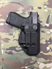 Black Kydex IWB for Glock 42 Holster w/ adjustable retention