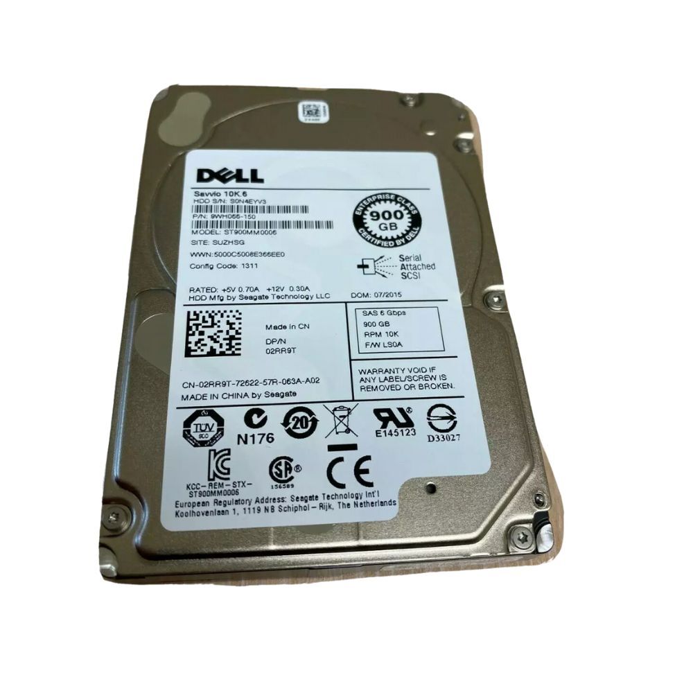 Lot of 3x Dell 900GB HDD 1x 2RR9T 2x 3P3DF 10K RPM SFF 2.5" SAS Hard ...