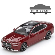 MINI GT BMW i7 XDRIVE60 1/64 DIECAST MODEL CAR AVENTURIN RED MGT00952