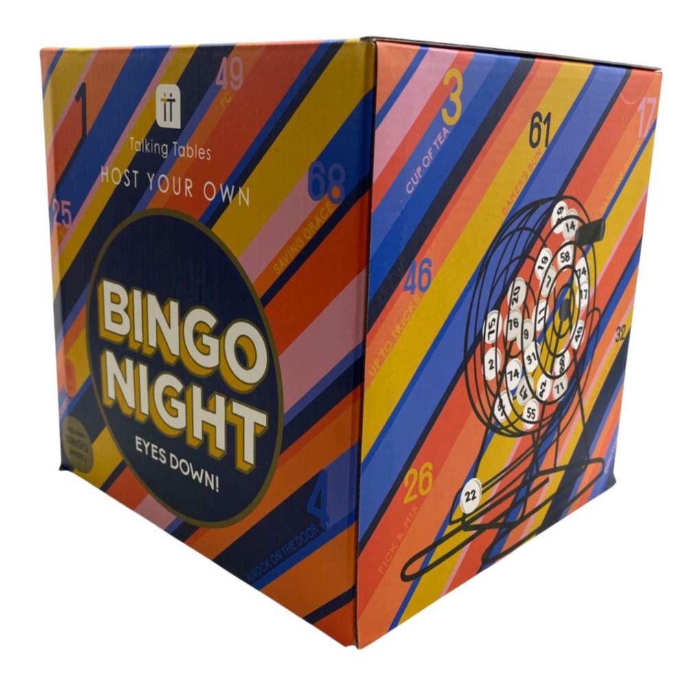Talking Tables Black Host Your Own Bingo Night Game Set