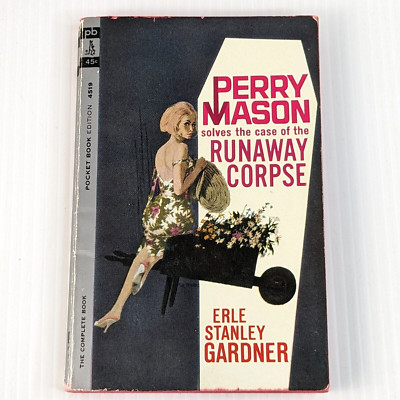 1963 Perry Mason The Runaway Corpse w/ OLD ADS VTG PB by Erle Stanley Gardner