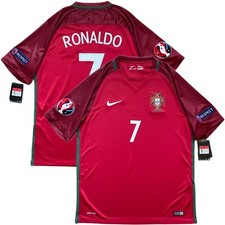2016/17 Portugal Home Jersey 7 Ronaldo Large Nike Soccer Euro Champions CR7 kit