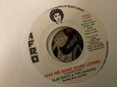 Slim Smith, Give Me Some More Loving, Count Ossie, Flüstertrommeln, 7 Zoll Afro