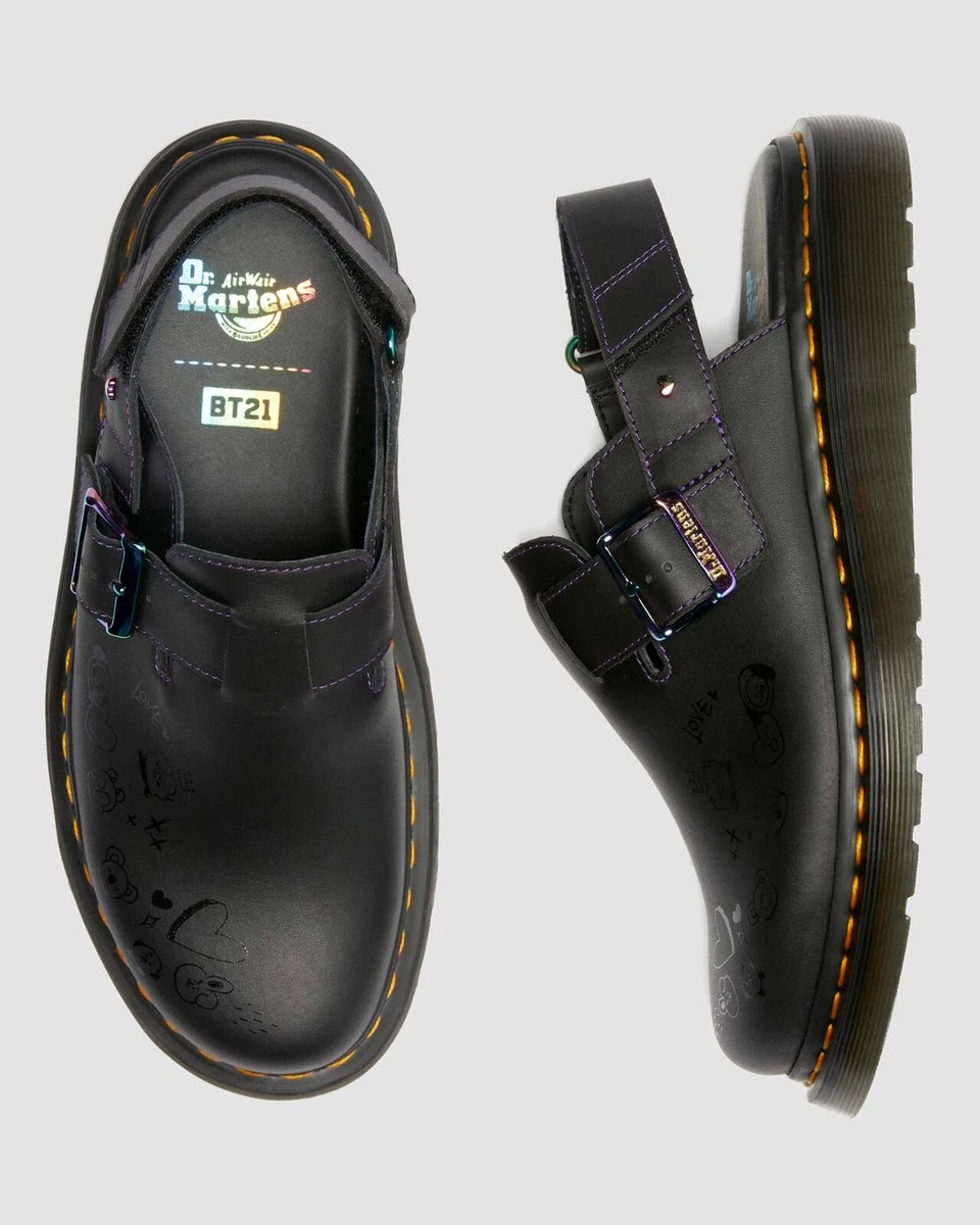 BT21【Dr.Martens】JORGE II BT21 ミュール Dr. Martens x BT21 JORGE II Mules Slip-ons BLACK Limited