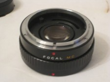 vintage FOCAL MC 2x Converter Japan 20-06-77 camera mount lens part