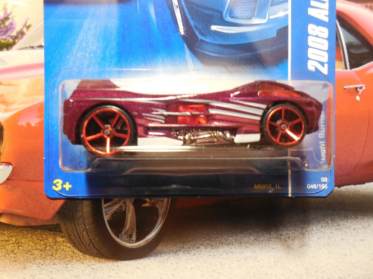 Hot Wheels MEGA THRUST NIGHT BURNER LOT 4 Treasure Hunts ALL STARS