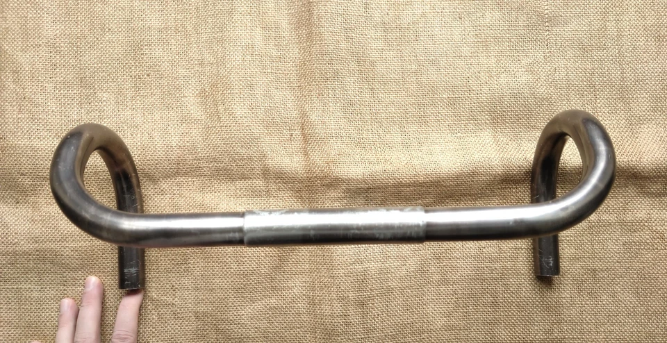 3t Super Competizione anodized grooved dropbar handlebar 26.0mm clamp C-C 40.5cm - Bild 4 von 4