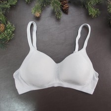 Hanes Bra L Light Gray Wireless Adjustable Clasp Back