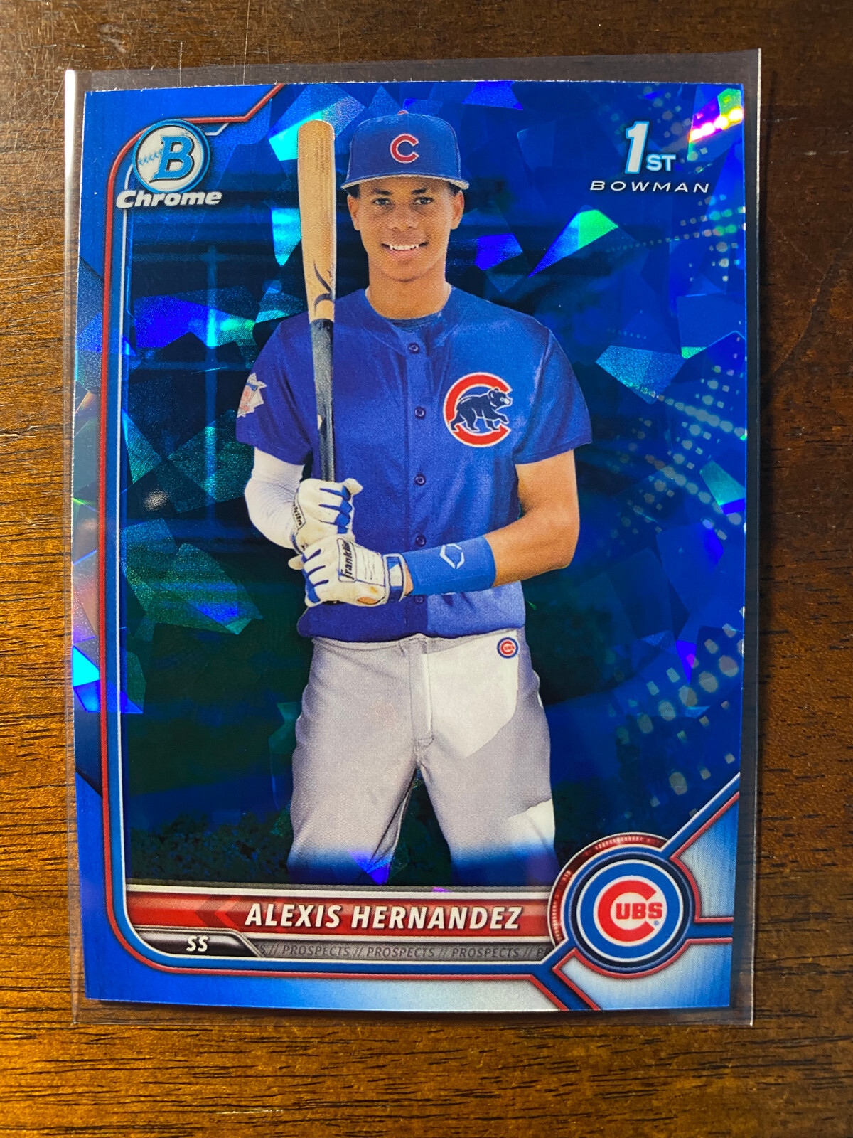 2022 Bowman Chrome Sapphire Alexis Hernandez #BCP-172 1st Bowman Chicago Cubs